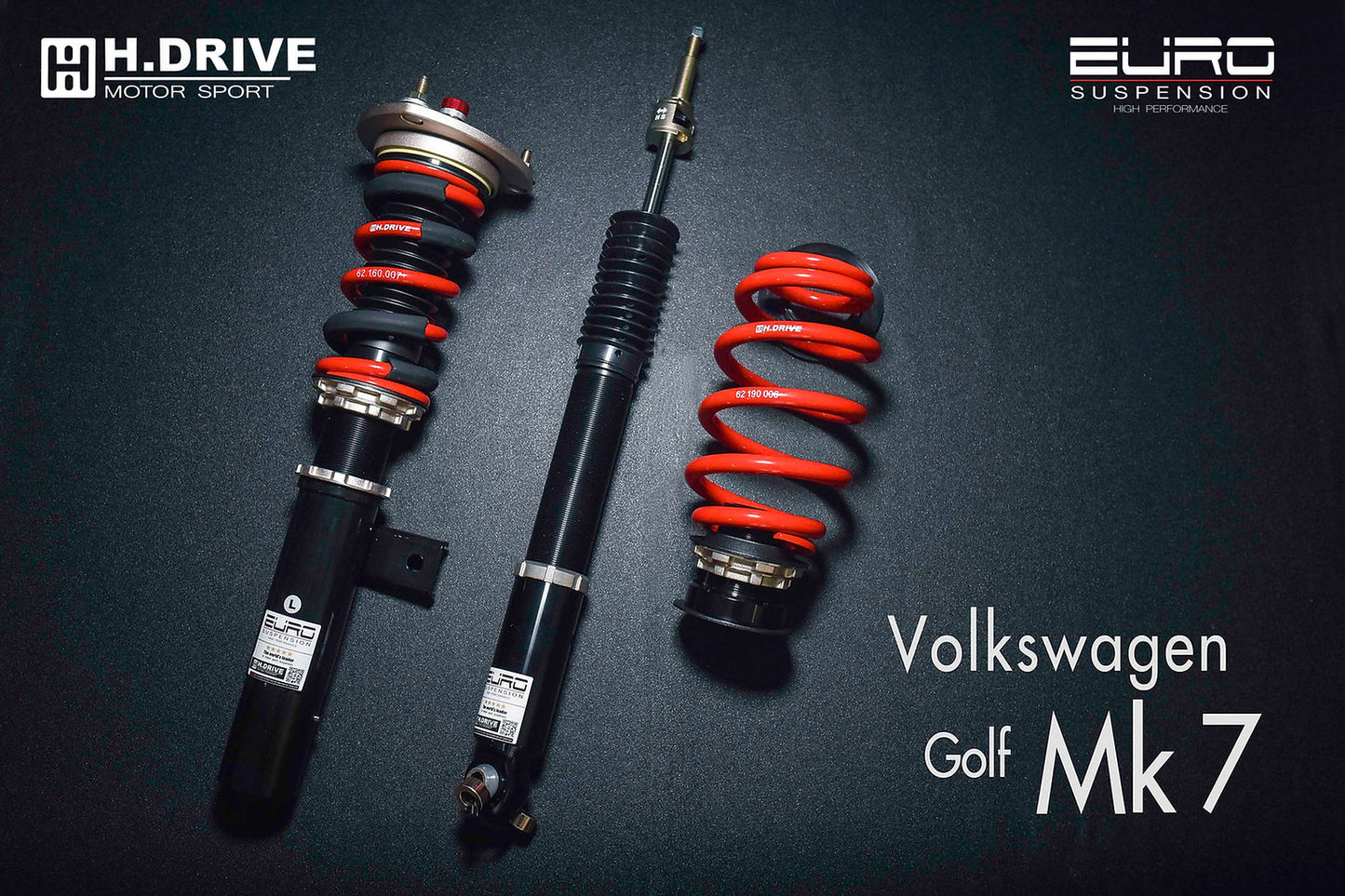 VW GOLF VII (STRUT 49.5) FWD MK7/A7 13-19 - H. Drive Euro R Spec Coilovers