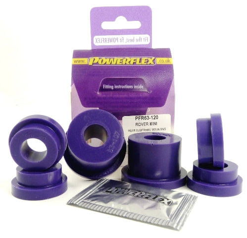 Powerflex - Rover Mini (1959 - 2000)  Rear Sub Frame Mounting Kit (1976 on)