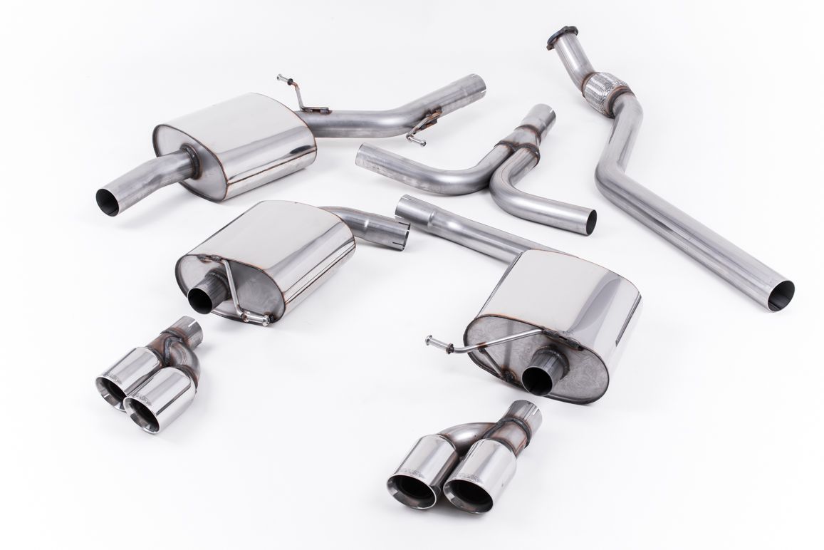 Milltek Sport  Cat-back Exhaust - 2009 - 2025 Audi  A5  Cabriolet 2.0 TFSI 2WD and quattro (manual only)