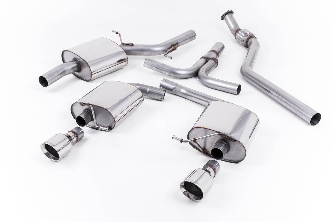 Milltek Sport  Cat-back Exhaust - 2009 - 2025 Audi  A5  Cabriolet 2.0 TFSI 2WD and quattro (manual only)