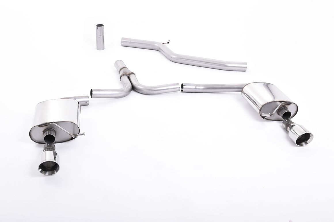 Milltek Sport  Cat-back Exhaust - 2008 - 2011 Audi  A4  3.0 TDi B8 quattro Saloon and Avant