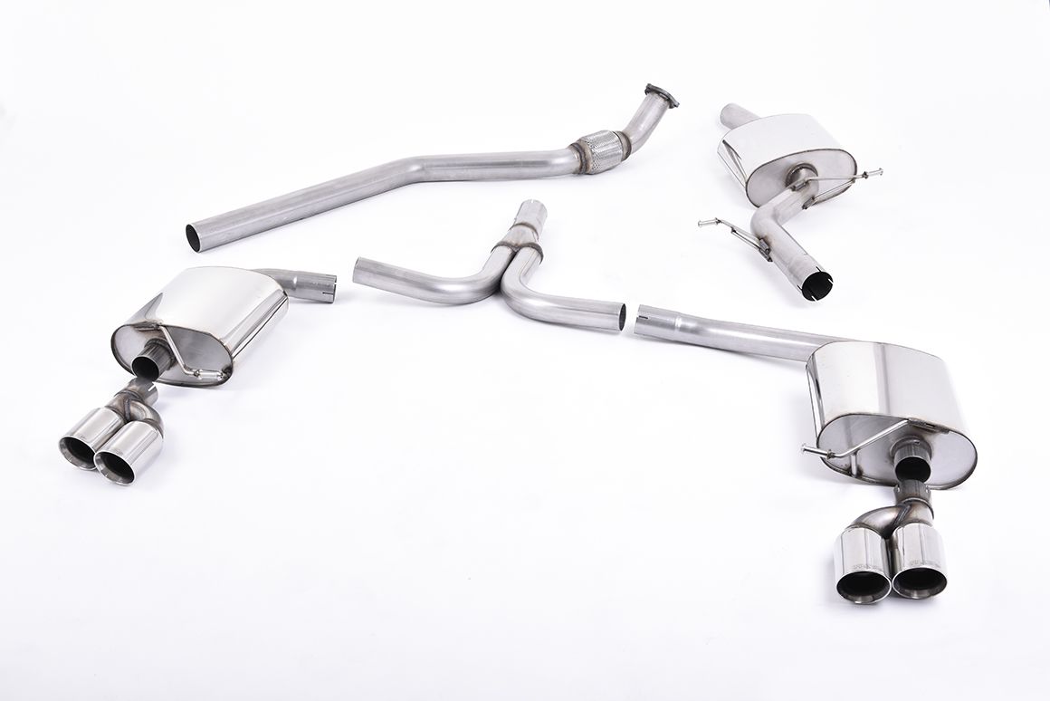 Milltek Sport  Cat-back Exhaust - 2008 - 2025 Audi  A5  Coupé S line 2.0 TFSI 2WD and quattro S tronic