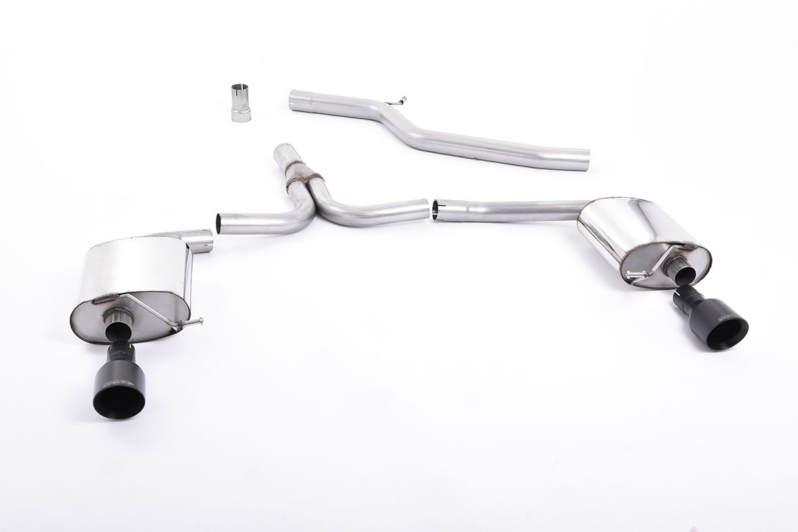 Milltek Sport  Cat-back Exhaust - 2009 - 2011 Audi  A4  2.0 TDi B8 177PS quattro Saloon and Avant