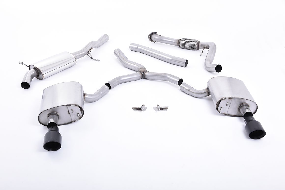 Milltek Sport  Cat-back Exhaust - 2016 - 2025 Audi  A4  2.0 TFSI B9 Quattro Saloon & Avant (Non OPF/GPF Models inc Mild Hybrid & Without Brace Bars)