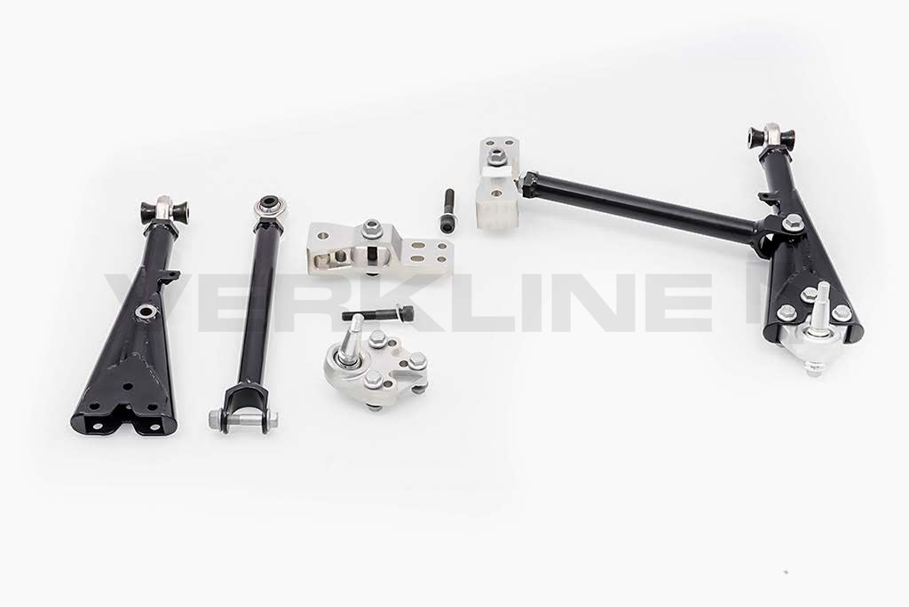 Verkline Adjustable tubular front race wishbones with modified kinematics Audi TT TTS TTRS 8J RS3 S3 A3 8P VW Golf Mk5 Mk6 Sirocoo