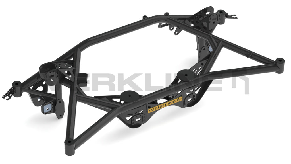 Verkline Rear Lightweight Tubular Subframe Drag - VAG RS3 S3 A3 TTRS TTS TT Golf Mk5 Mk6 Mk7 Seat Leon