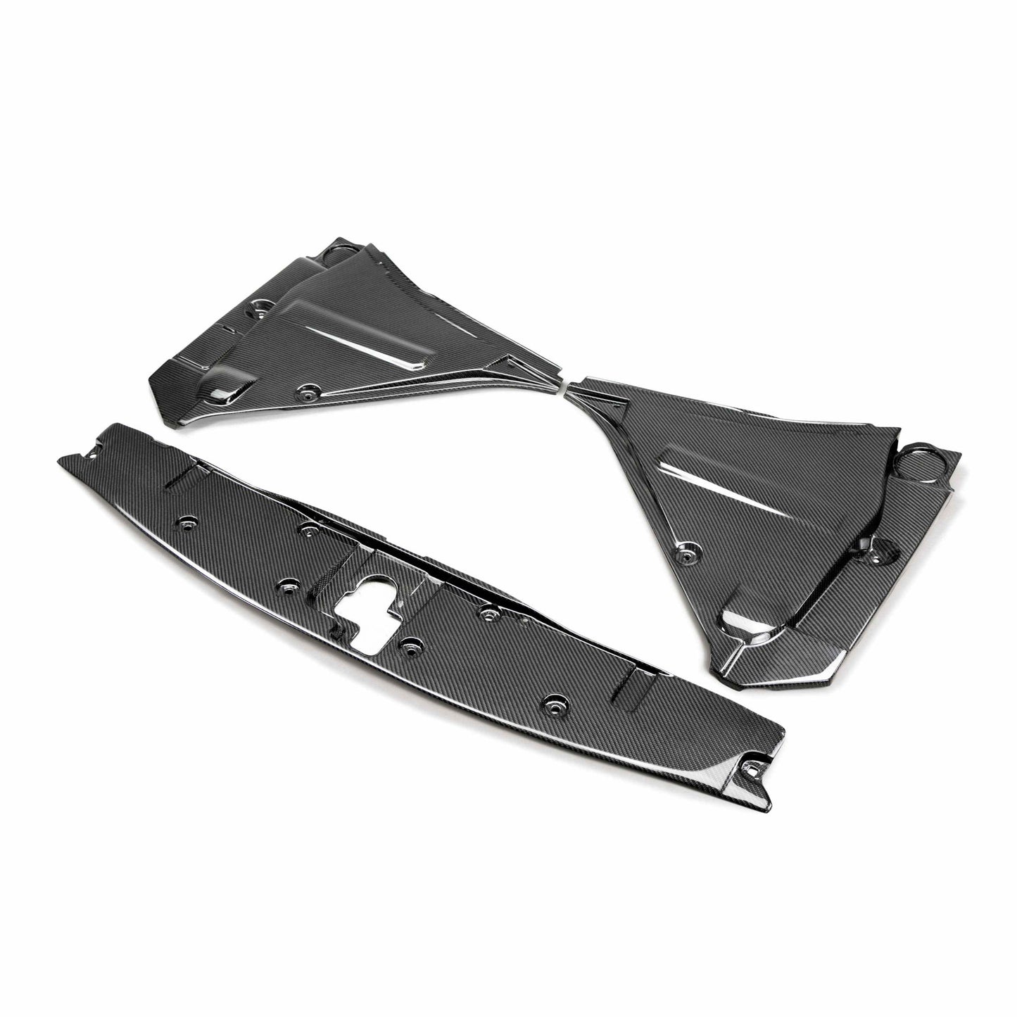 Carbon fiber cooling panel set for 2009-2022 Nissan GTR (3-piece)