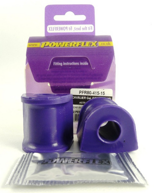 Powerflex - Vauxhall / Opel Cavalier 2WD (1989 - 1995), Vectra A (1989 - 1995)  Rear Anti Roll Bar Bush (Inner) 15mm