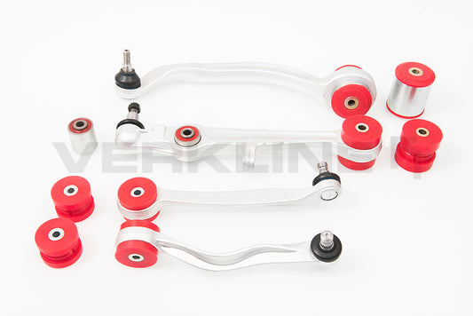 Verkline Full Front Polyurethane Wishbones Bushings Kit - Audi - Street Hardness