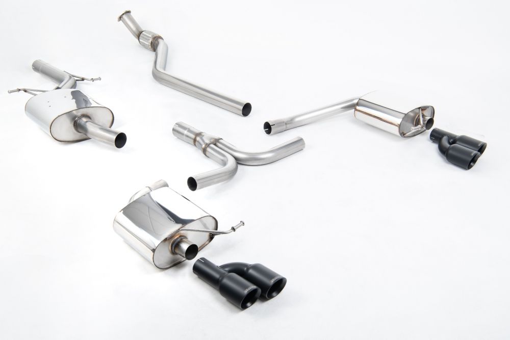 Milltek Sport  Cat-back Exhaust - 2008 - 2011 Audi  A4  2.0 TFSI S line B8 (2WD and quattro manual-only) Saloon & Avant